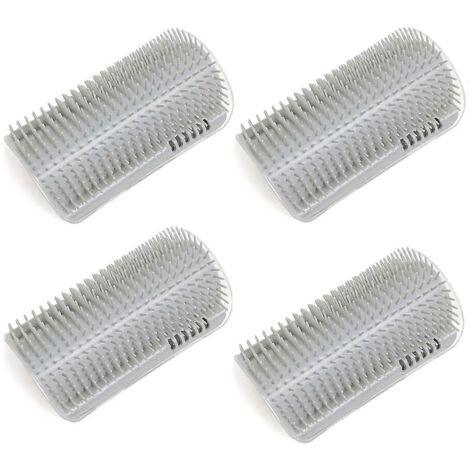 Peigne de toilettage pour animaux de compagnie, essuie-coins, jouet de massage et de chatouillement pour chat ---