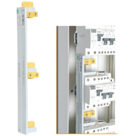 Peigne électrique vertical 3 rangées – Entraxe 135 mm – Compatible interrupteurs Nalto – Protecteur de zone sous tension inclus
