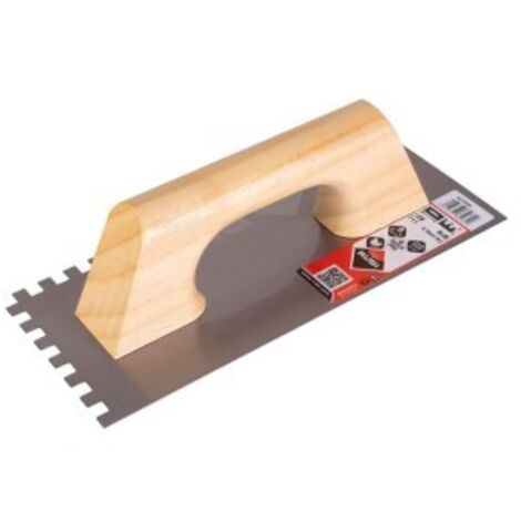 Peigne en acier 28cm (8x8) manche en bois fermé 65984 rubi