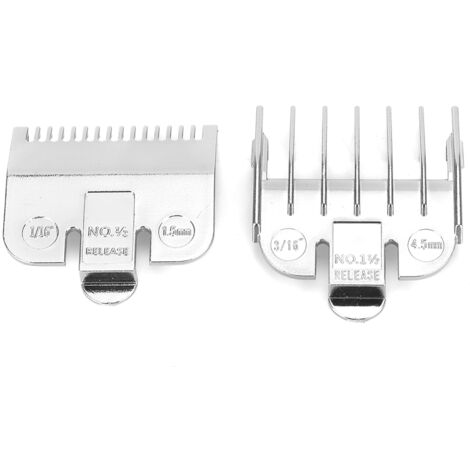 Peigne guide de positionnement pour tondeuse à cheveux vintage, accessoire de coupe en argent électroplaqué