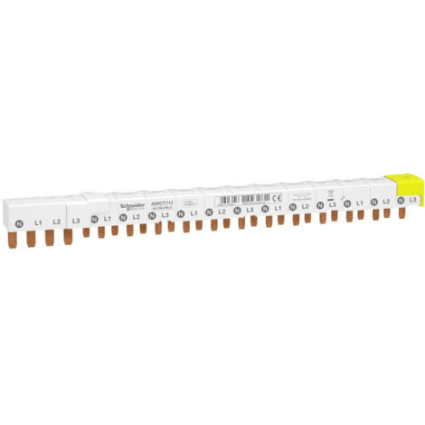 peigne - idt40 - 3p+n - 18 modules - pour contacteur de groupe - schneider electric a9xct712