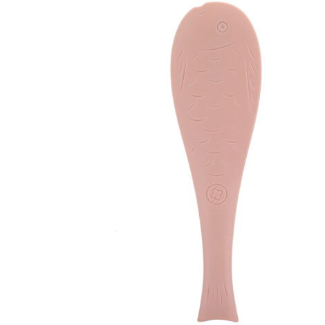 Peigne, massage pour chat, barbes réalistes en forme de poisson (rose)