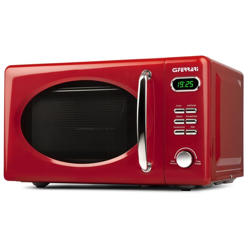 G1015502 20l 1150w 8 programmes ecran led verre rouge