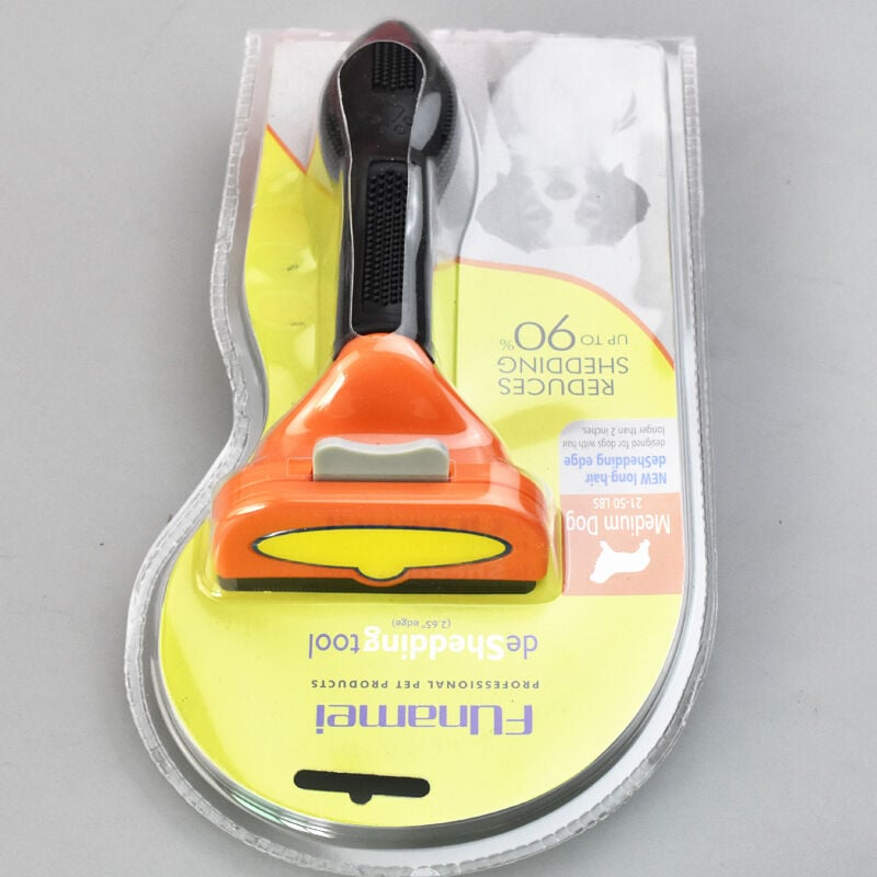 Ensoleille - Peigne pour animaux de compagnie, brosse pour chien et chat, acier inoxydable, bord dénudé, brosse pour animaux de compagnie Pour les
