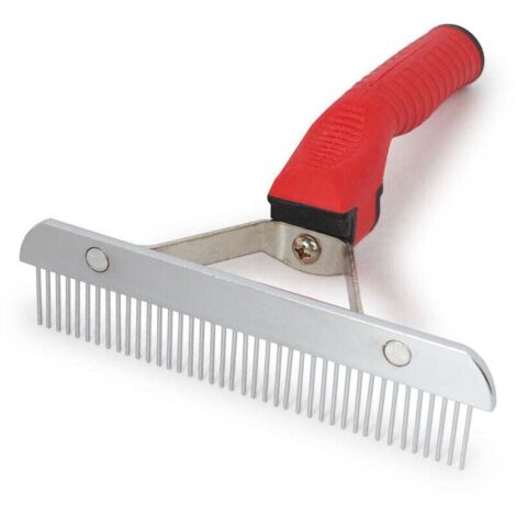 Peigne pour animaux de compagnie Peigne à râteau extra-large Brosse de toilettage Outil de démêlage Peigne de beauté pour grands chiens Golden Retriever Husky Berger allemand