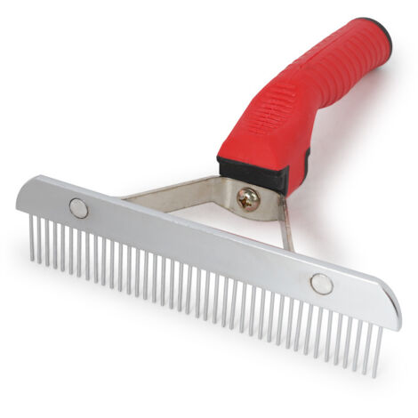 Peigne pour animaux de compagnie Peigne à râteau extra-large Brosse de toilettage Outil de démêlage Peigne de beauté pour grands chiens Golden Retriever Husky Berger allemand