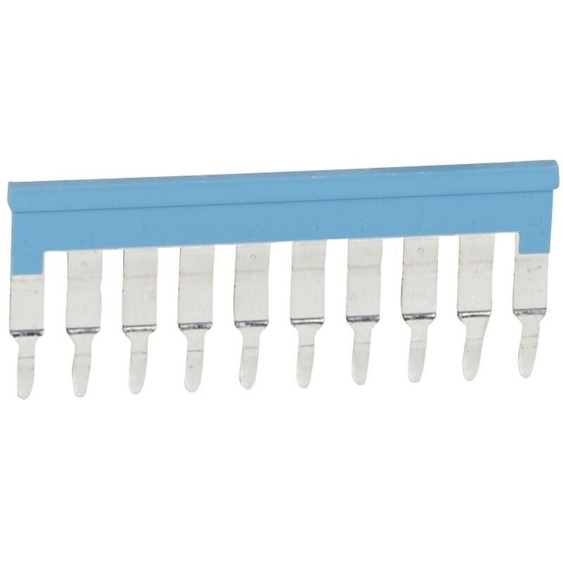 Peigne pour 10 blocs de jonction à vis ou ressort Viking3 pas 6mm bleu (037503)