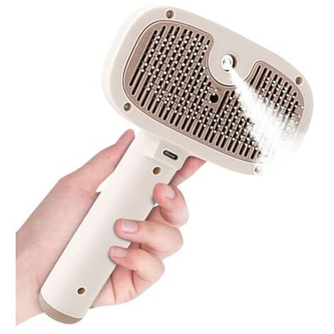 Peigne pulvérisateur pour chat, brosse de toilettage pour chat pelu, brosse à poils de chaton, appareil de toilettage pour animaux de compagnie