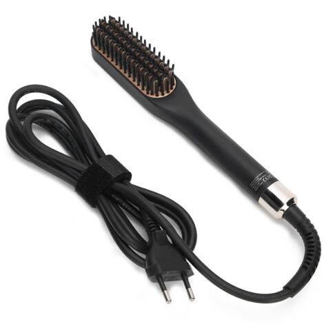 Peigne Redresse Barbe Électrique Multifonction, Brosse Lisseur Barbe Homme, 100‑240V Prise EU