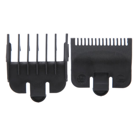 Peignes de guidage professionnels pour tondeuse cheveux - Accessoires de remplacement pour tondeuse barbe et cheveux - Noir