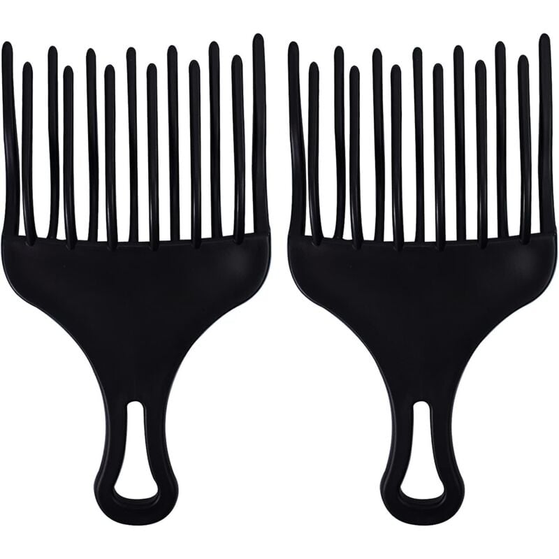 Fei Yu - Peignes démêlants - Peignes afro - Peignes pour cheveux bouclés - Peignes à dents larges - Outils de salon de coiffure en plastique - Outils