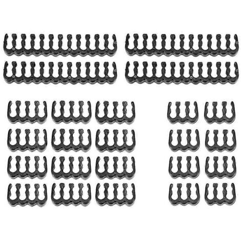 Peignes pour rallonge de câble d'alimentation : 4 x 24 broches / 16 x 8 broches / 4 x 6 broches / Blanc