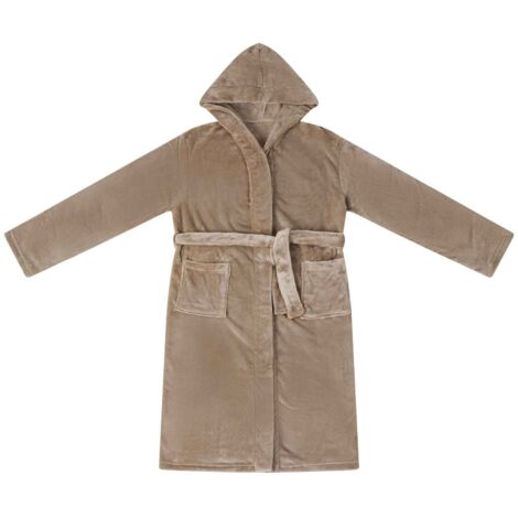 Peignoir avec capuche Camel l Flanelle CFW66225