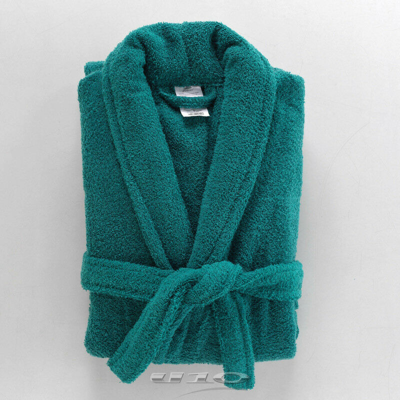 Peignoir confort en tissu éponge - Vert émeraude - Taille unique - Livraison gratuite