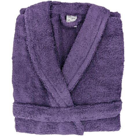 Peignoir coton ROYAL CRESENT col châle L