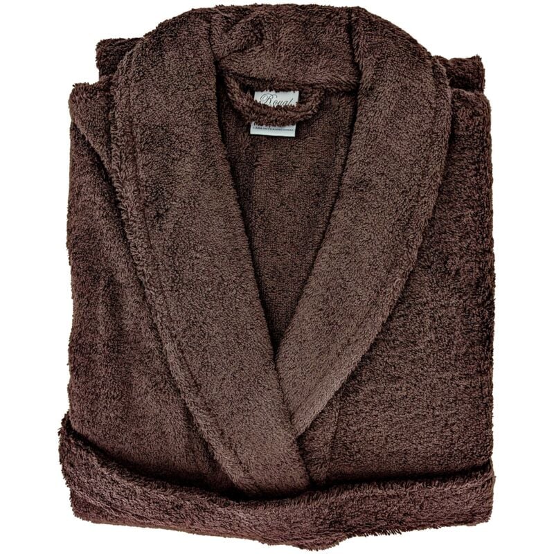 Linnea - Peignoir coton royal cresent col châle l