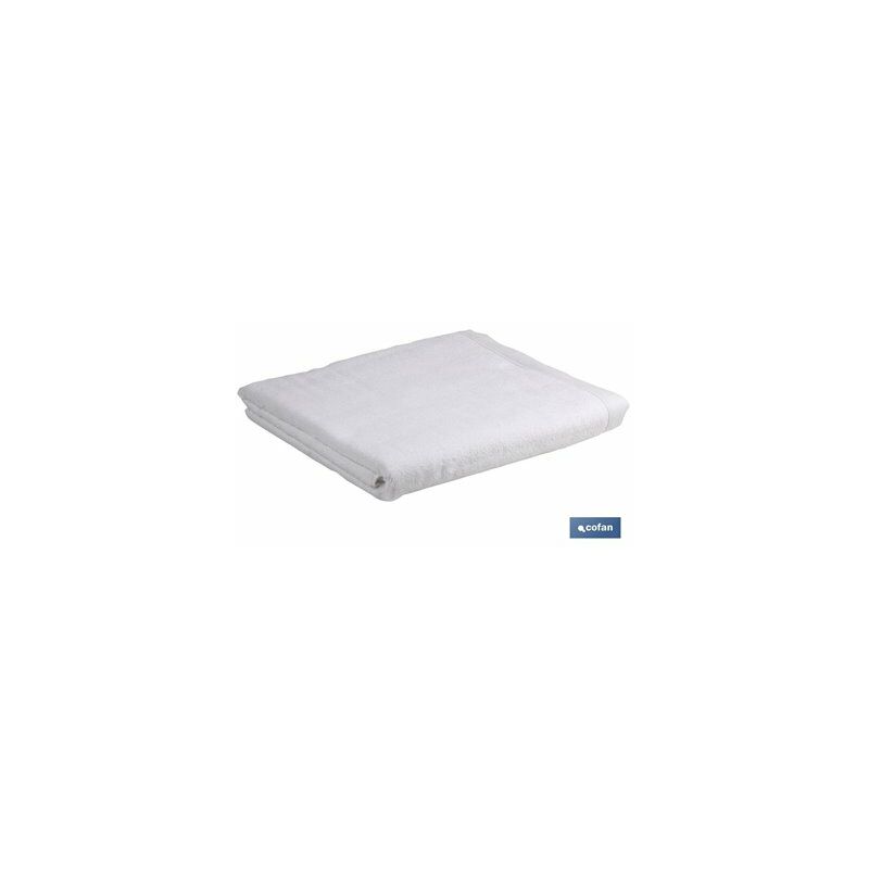 drap de douche en couleur blanche modèle paloma 100% coton grammage 580 g/m² dimensions 70 x 140 cm