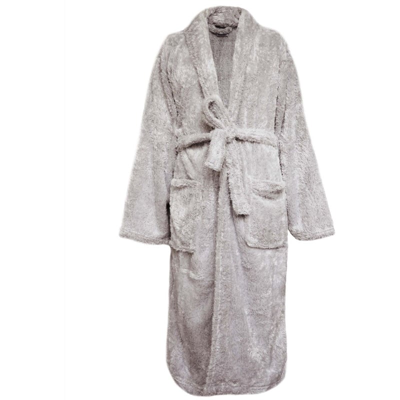 Linnea - Peignoir de bain highland effet fausse fourrure s