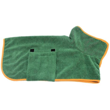 Peignoir de bain pour chien Xsgreen Peignoir de bain pour animaux de compagnie Peignoir de bain pour animaux de compagnie Manteau de séchage Serviette absorbante pour chien de compagnie Séchage super 