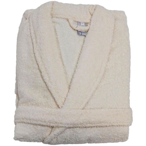 Peignoir de bain uni et coloré Crème S