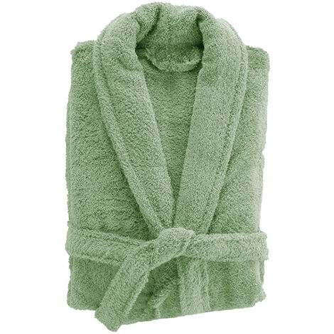 Peignoir de bain uni et coloré Vert tilleul L