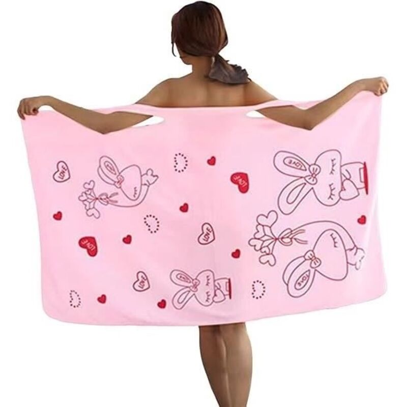 Peignoir - Non spécifié - Serviette de Bain Douche Femme - Microfibre - 80x135 cm - Absorbant Séchage Rapide