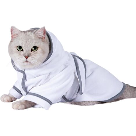 Peignoir pour Chien,Serviette Capuche Absorbante pour Animal