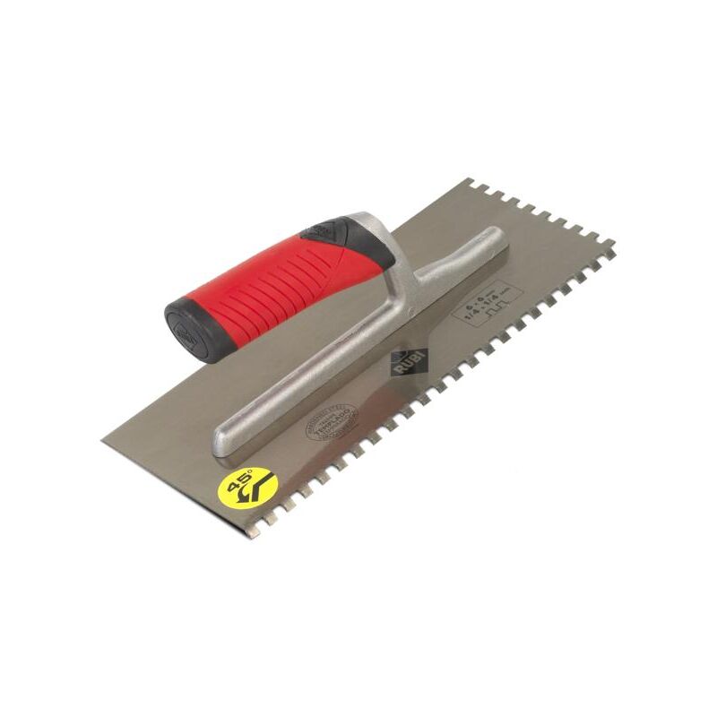 Pettine in acciaio 28 cm. 45° RUBIFLEX maniglia