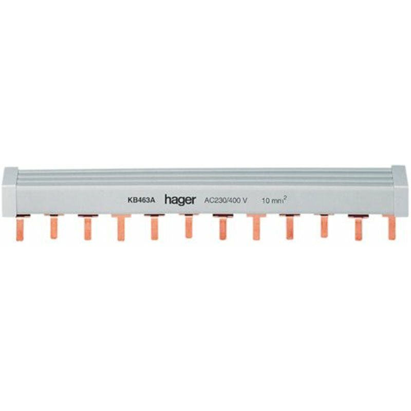 

Peine de conexion de automaticos tetrapolar KB463A 12P 63A - Hager