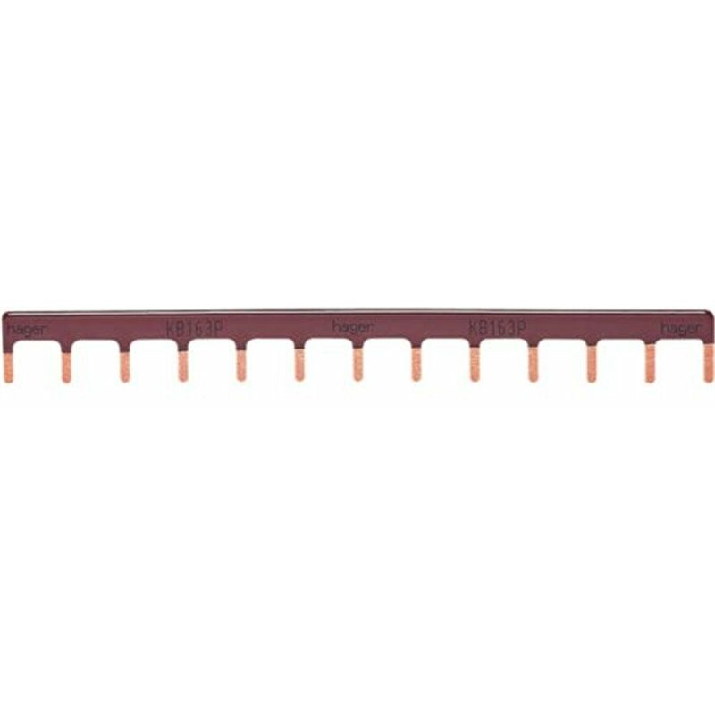

Peine de conexion de automaticos unipolar KB163P 13P 63A Marron - Hager