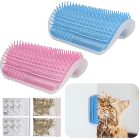 Peine De Masaje Para Gatos MINKUROW, Herramienta De Masaje Para Gatos De Pelo Largo Y Corto (2 Piezas)