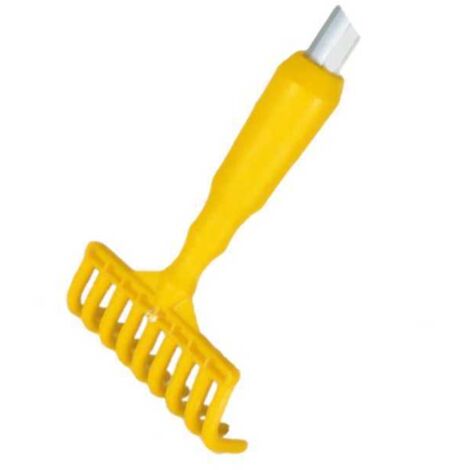 Peine de oliva con mango moldeado de 14 cm y 9 dientes