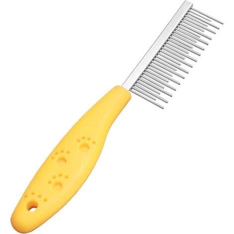 Peine desenredante para mascotas, cepillo para el pelo de perros - Peine para cachorros  Peine para quitar el pelo de mascotas, cepillo antideslizante para el pelo de perros