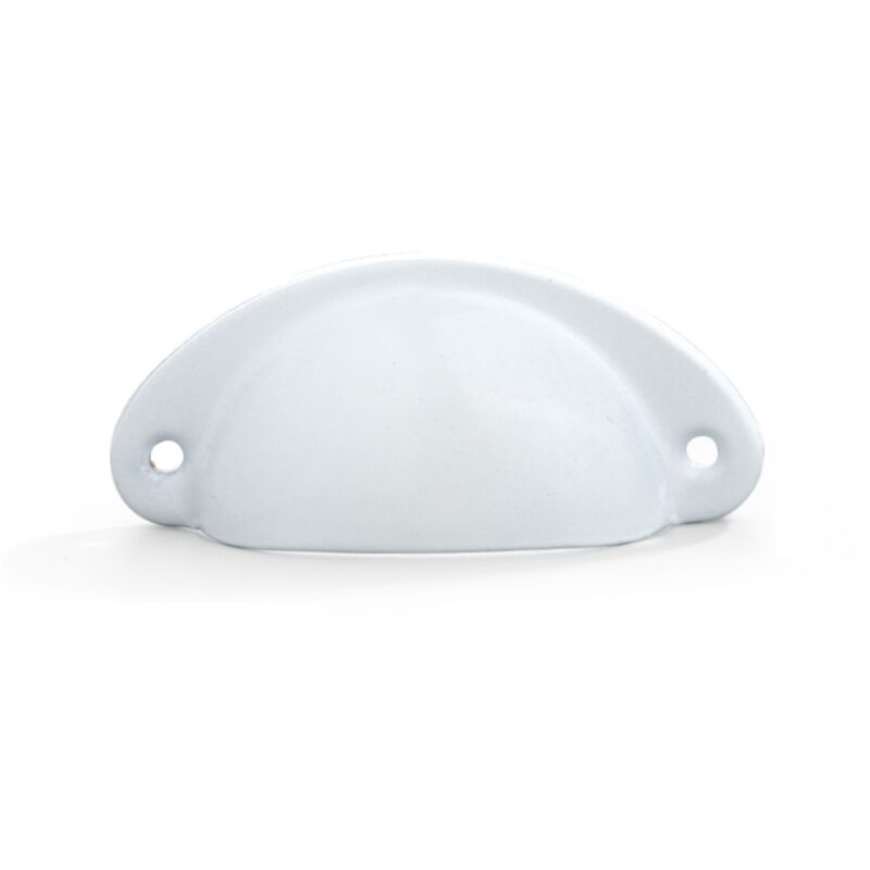 Peint en blanc-Poignee de meuble cuisine, 20 pièces poignée meuble, bouton de meuble, poignet meuble, poignee de meuble cuisine en fer courbé pour