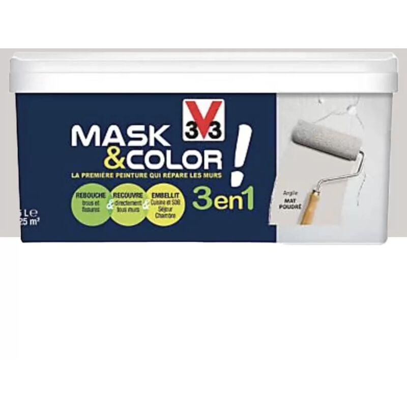 Peinture 3 en 1 V33 Mask & Color Argile 2,5 l