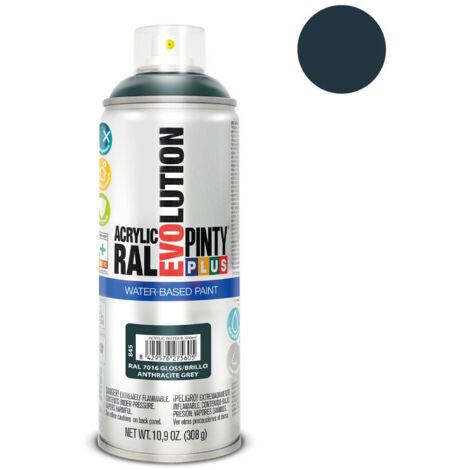 Bombe Aérosol Peinture Gris Anthracite RAL 7016 - Motip Dupli-Color - 400 Ml - Neuf