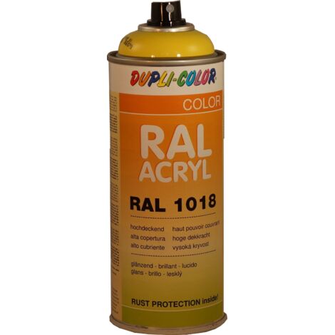 Peinture Acryl Duplicolor Ral  400ml Jaune Zinc