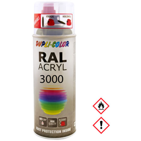Peinture Acryl Duplicolor Rouge Feu Peinture Aérosol Acrylique Ral 3000 Rouge Feu - Motip Dupli France