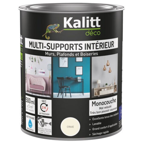 PEINTURE ACRYL MULTI MAT 0.5L CRAIE KALITT DECO - 762735