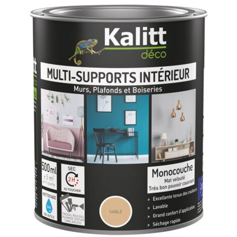 PEINTURE ACRYL MULTI MAT 0.5L SABLE KALITT DECO - 762736