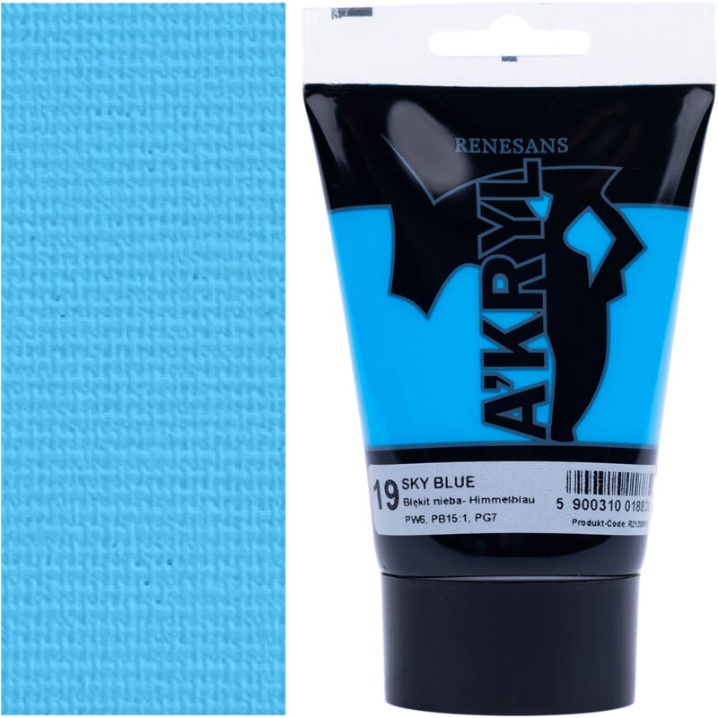 PEINTURE ACRYLIQUE A'KRYL peinture artistique Renaissance 100ml 19 BLEU CIEL