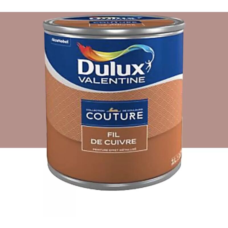 Peinture acrylique Dulux Valentine Couture Effet Métallisé Fil de cuivre 1 l
