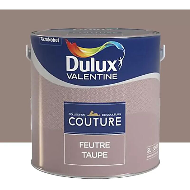 Peinture acrylique Dulux Valentine Couture Feutre taupe 2 L