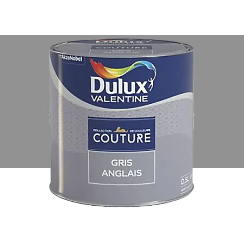 Peinture acrylique Dulux Valentine Couture Gris anglais 0,5 l