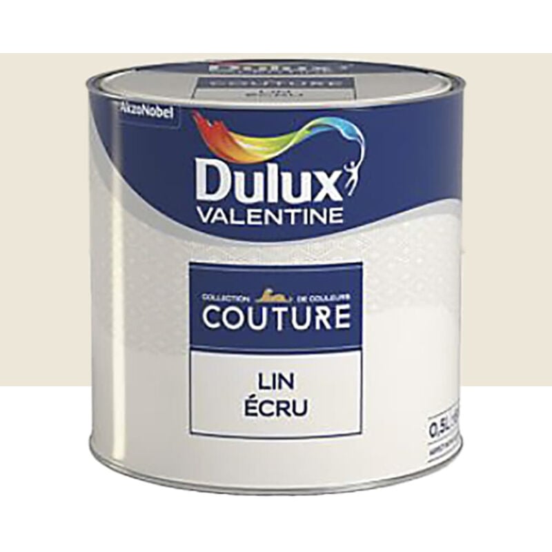 Peinture acrylique Dulux Valentine Couture Lin écru 0,5 l