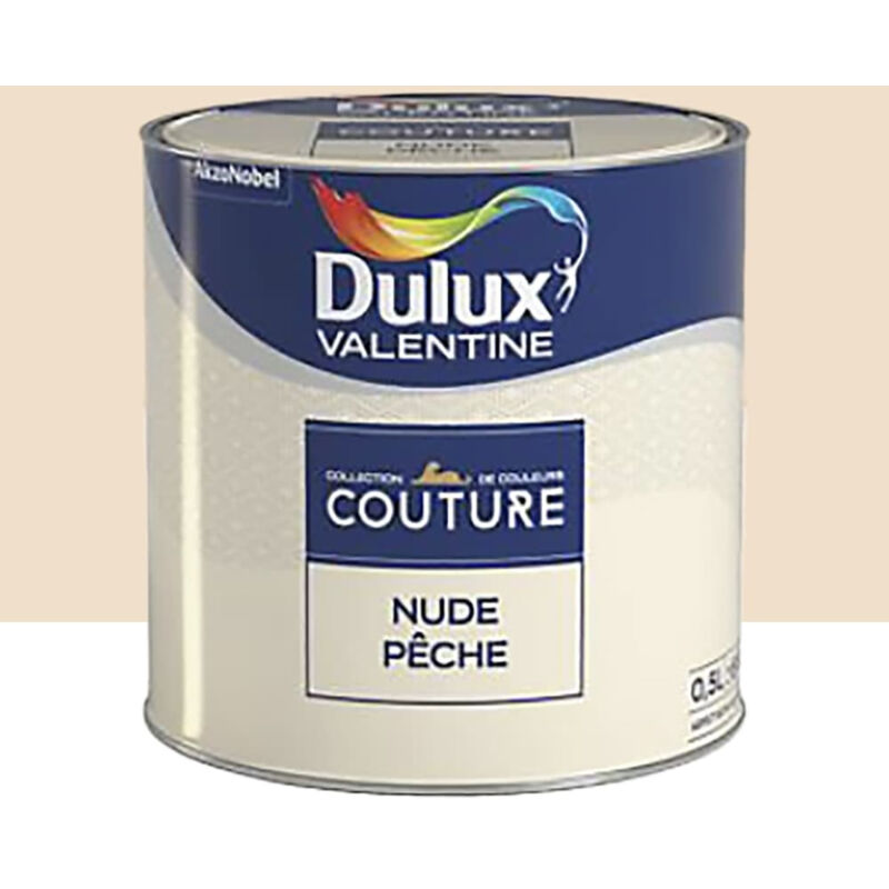 Peinture acrylique Dulux Valentine Couture Nude pêche 0,5 l