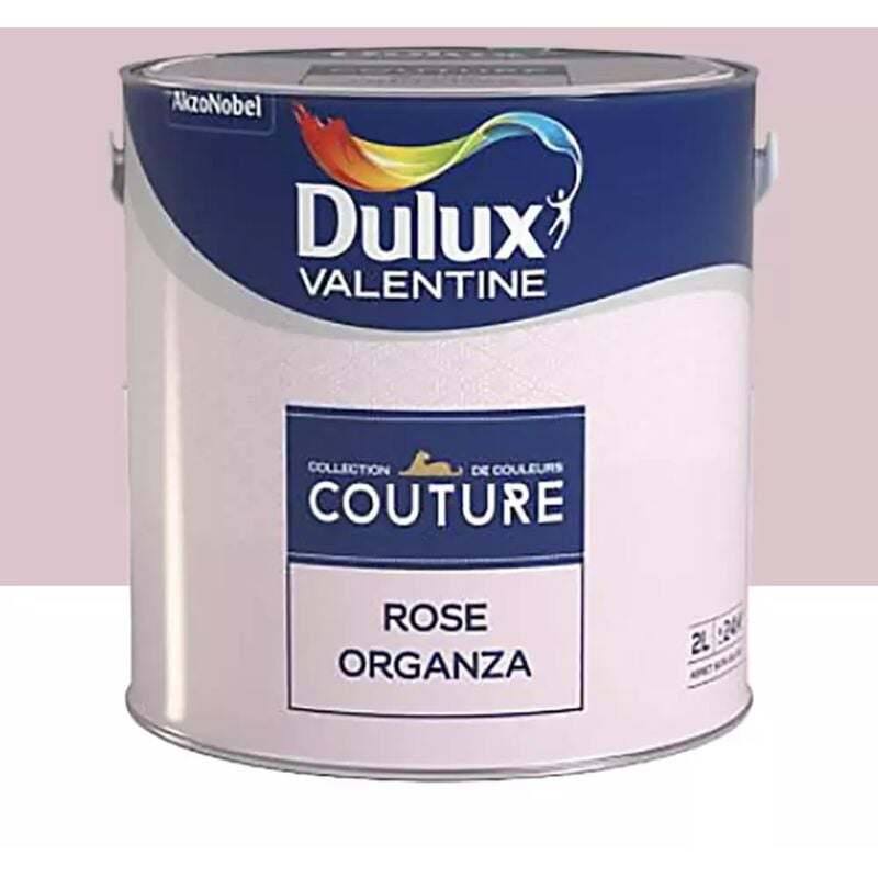 Peinture acrylique Dulux Valentine Couture Rose organza 2 L