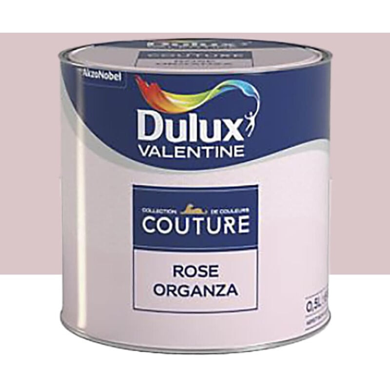 Peinture acrylique Dulux Valentine Couture Rose organza 0,5 L