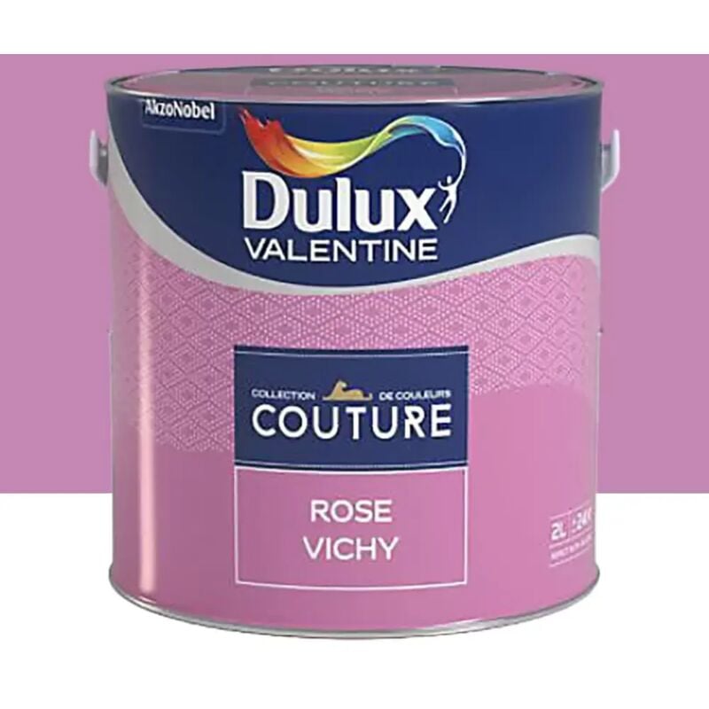 Peinture acrylique Dulux Valentine Couture Rose Vichy 2 l