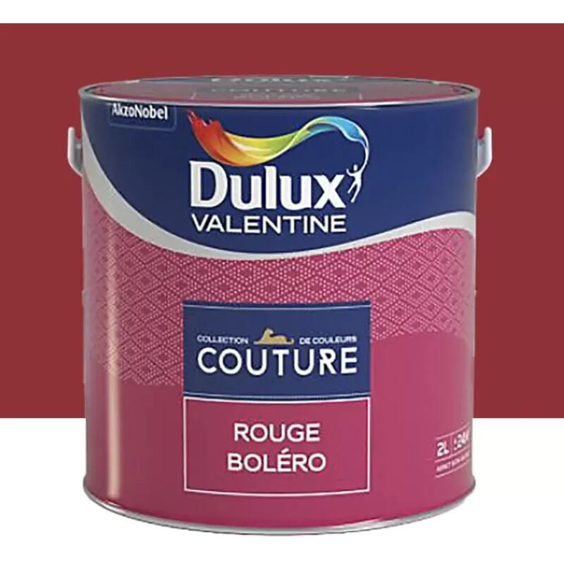 Peinture acrylique Dulux Valentine Couture Rouge boléro 2 l